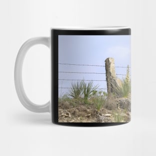 Kansas Stone Post Fence with Yuccas Mug